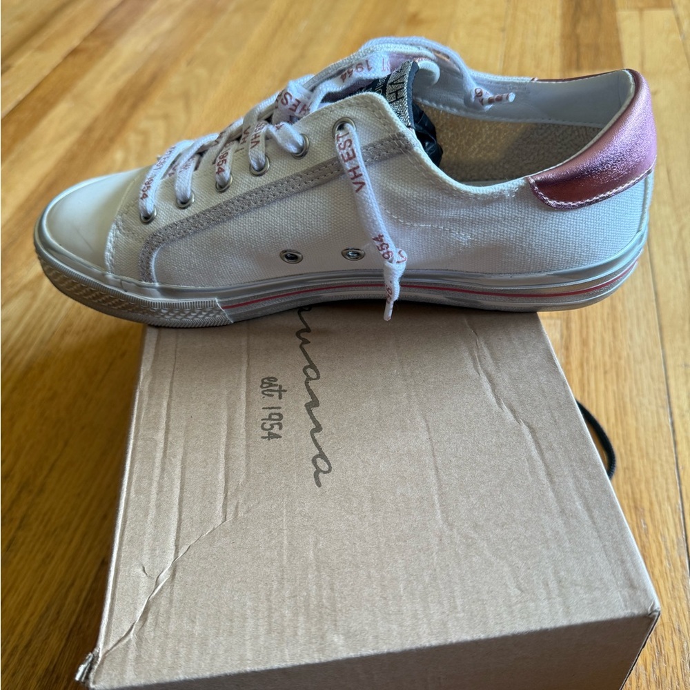Vintage Havana Alive Slip-On Sneaker Pink Glittery Star - Picture 9 of 10